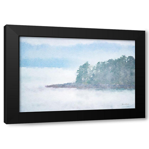 Indigo Bay No. 2 Black Modern Wood Framed Art Print by Murdock, Ramona