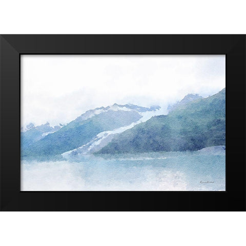 Indigo Bay No. 4 Black Modern Wood Framed Art Print by Murdock, Ramona