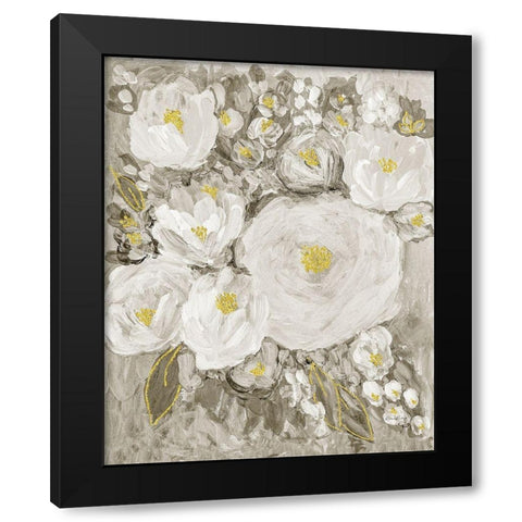 Glitter Garden No. 2 Black Modern Wood Framed Art Print by Murdock, Ramona
