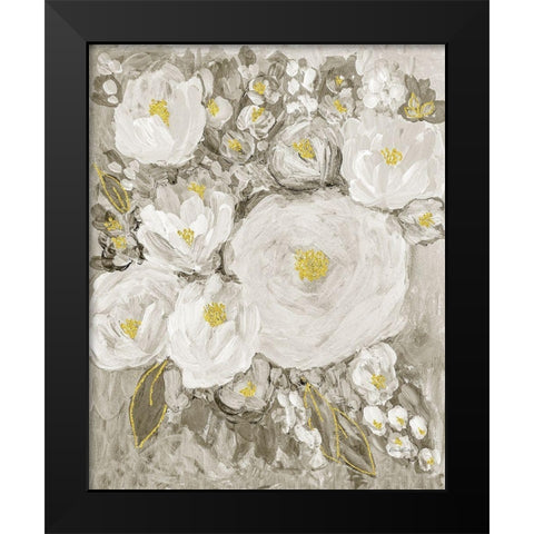 Glitter Garden No. 2 Black Modern Wood Framed Art Print by Murdock, Ramona