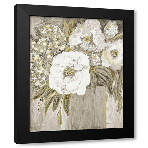 Golden Age Floral II Black Modern Wood Framed Art Print by Murdock, Ramona