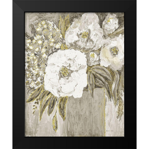 Golden Age Floral II Black Modern Wood Framed Art Print by Murdock, Ramona