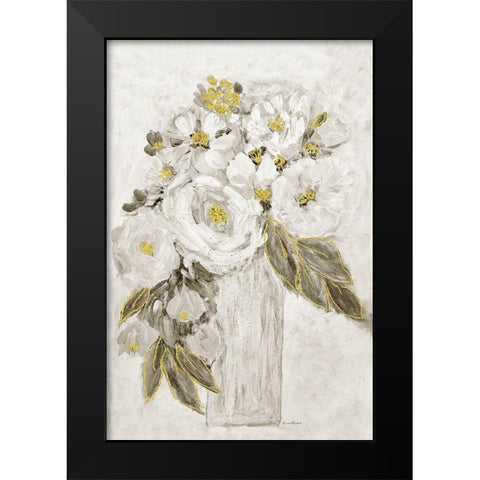 Golden Age Floral III Black Modern Wood Framed Art Print by Murdock, Ramona