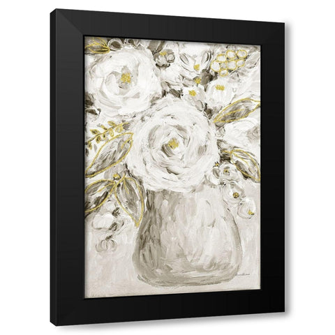 Golden Age Floral IV Black Modern Wood Framed Art Print by Murdock, Ramona