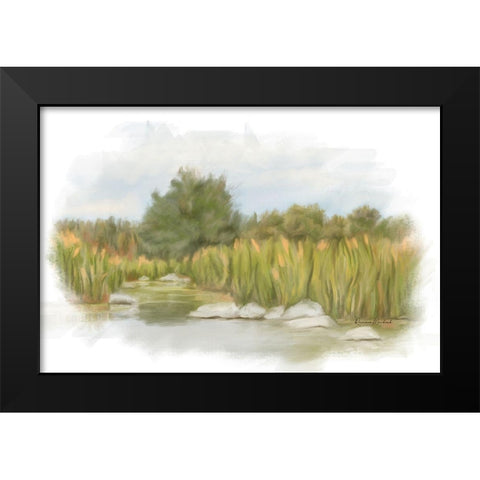 Marshy Wetlands I Black Modern Wood Framed Art Print by Murdock, Ramona
