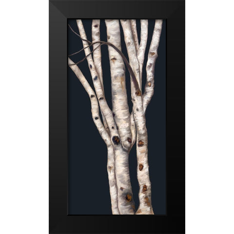 Birch Tree II Black Modern Wood Framed Art Print by Murdock, Ramona