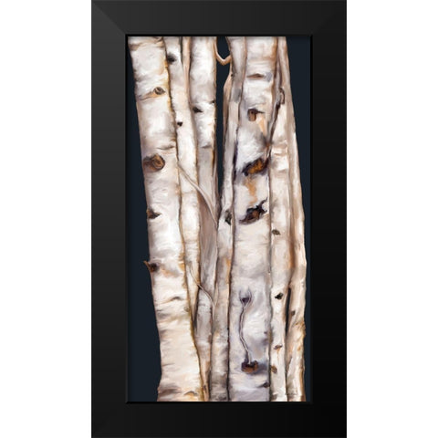Birch Tree III Black Modern Wood Framed Art Print by Murdock, Ramona