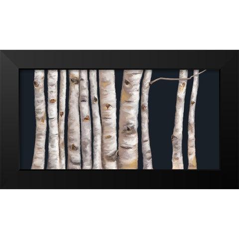 Birch Grove I Black Modern Wood Framed Art Print by Murdock, Ramona