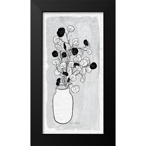 Ginkgo Branches Black Modern Wood Framed Art Print by Murdock, Ramona
