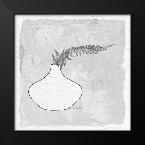 Fern in Vase II Black Modern Wood Framed Art Print by Murdock, Ramona