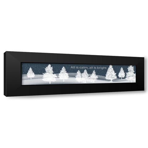 Calm Night Black Modern Wood Framed Art Print with Double Matting by Murdock, Ramona