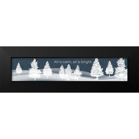 Calm Night Black Modern Wood Framed Art Print by Murdock, Ramona