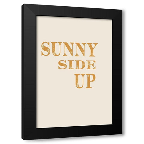 Sunny Side Up No. 1 Black Modern Wood Framed Art Print with Double Matting by Murdock, Ramona