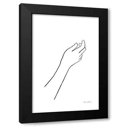 Reaching for Grace Black Modern Wood Framed Art Print by Murdock, Ramona