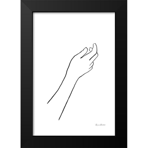 Reaching for Grace Black Modern Wood Framed Art Print by Murdock, Ramona