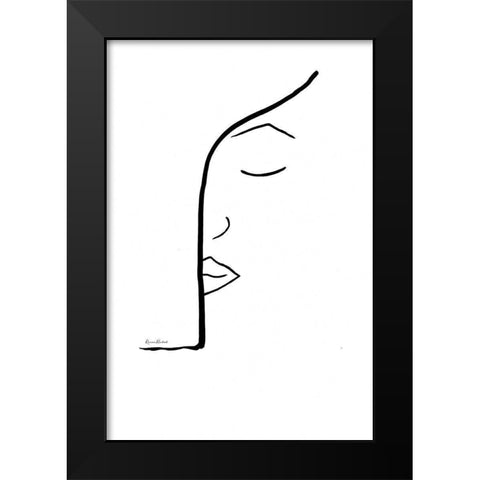 Hiding Faces   Black Modern Wood Framed Art Print by Murdock, Ramona