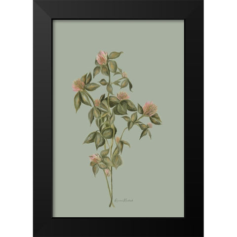 Wild Clover II Black Modern Wood Framed Art Print by Murdock, Ramona