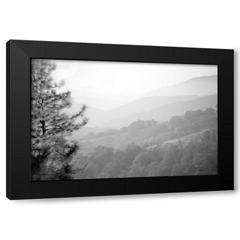 Hazy Valley Black Modern Wood Framed Art Print by Murdock, Ramona