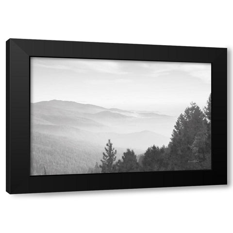 Hazy Valley III Black Modern Wood Framed Art Print with Double Matting by Murdock, Ramona