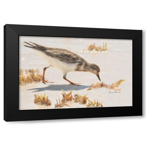 Something Here Black Modern Wood Framed Art Print by Murdock, Ramona