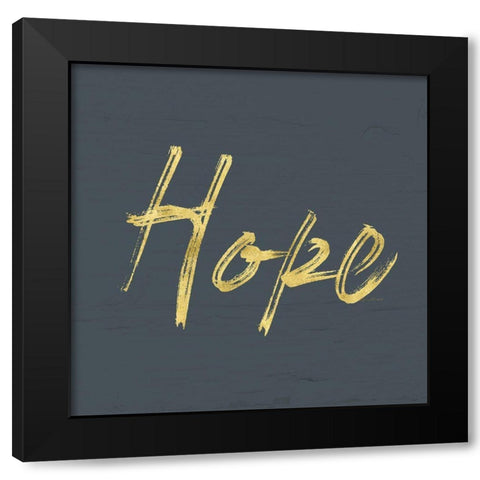 Hope Black Modern Wood Framed Art Print with Double Matting by Murdock, Ramona