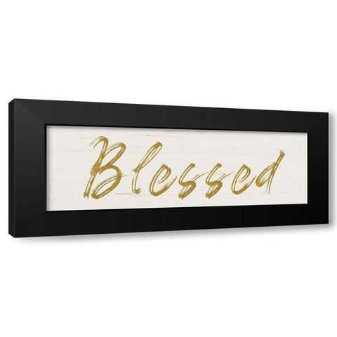 Blessed Black Modern Wood Framed Art Print with Double Matting by Murdock, Ramona