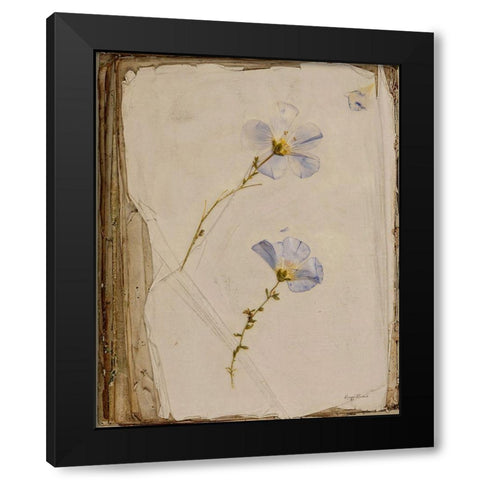 Pressed in a Book Black Modern Wood Framed Art Print with Double Matting by Murdock, Ramona
