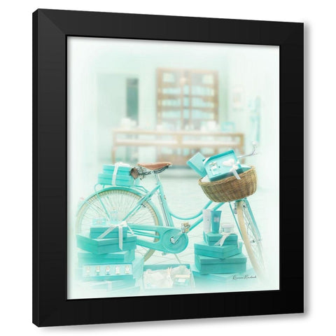 Venice Window Shopping Black Modern Wood Framed Art Print with Double Matting by Murdock, Ramona