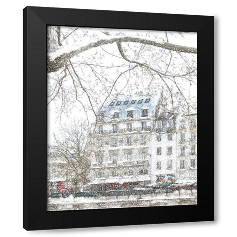 Noel a Paris Black Modern Wood Framed Art Print by Murdock, Ramona