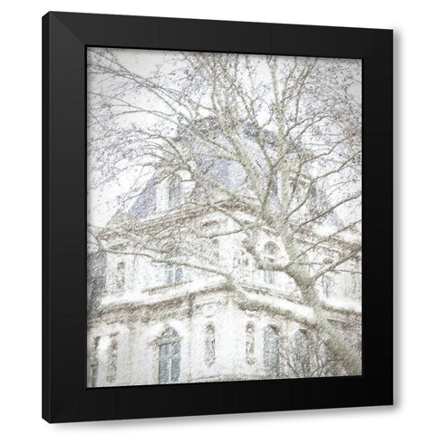 Paris for the Holidays Black Modern Wood Framed Art Print by Murdock, Ramona