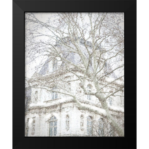 Paris for the Holidays Black Modern Wood Framed Art Print by Murdock, Ramona