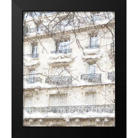 Parisian Holiday Black Modern Wood Framed Art Print by Murdock, Ramona