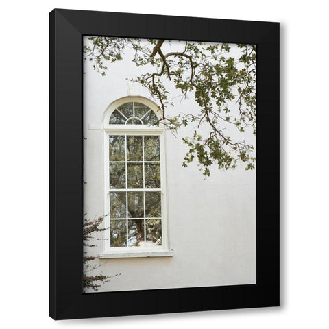 Charleston Garden Windows II Black Modern Wood Framed Art Print with Double Matting by Murdock, Ramona