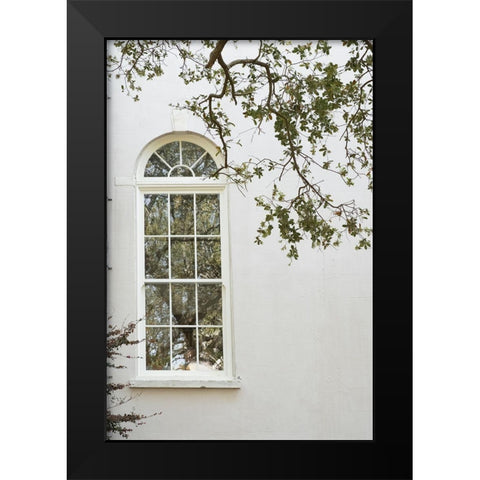 Charleston Garden Windows II Black Modern Wood Framed Art Print by Murdock, Ramona