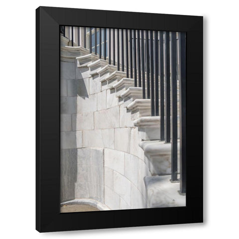 Charleston Marble Steps Black Modern Wood Framed Art Print by Murdock, Ramona