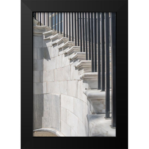 Charleston Marble Steps Black Modern Wood Framed Art Print by Murdock, Ramona