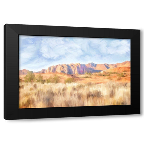 Snow Canyon I Black Modern Wood Framed Art Print with Double Matting by Murdock, Ramona