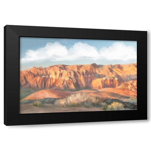 Snow Canyon II Black Modern Wood Framed Art Print by Murdock, Ramona