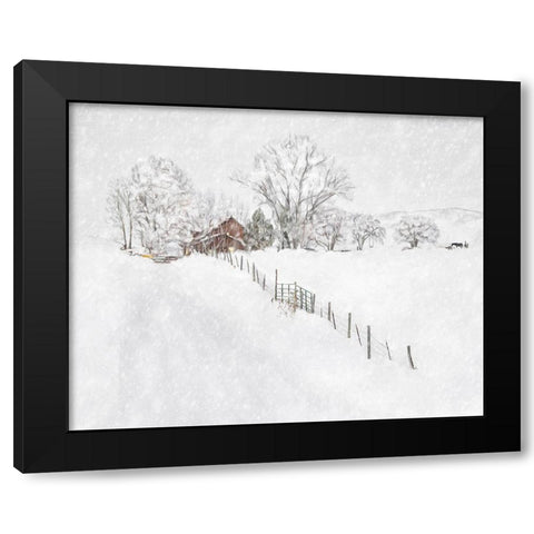 Winter Wonderland I Black Modern Wood Framed Art Print by Murdock, Ramona
