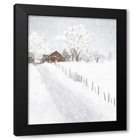 Winter Wonderland II Black Modern Wood Framed Art Print by Murdock, Ramona
