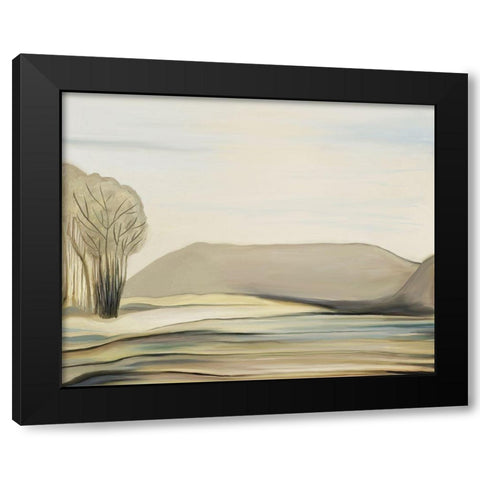 Ferry Butte Creek Black Modern Wood Framed Art Print with Double Matting by Murdock, Ramona