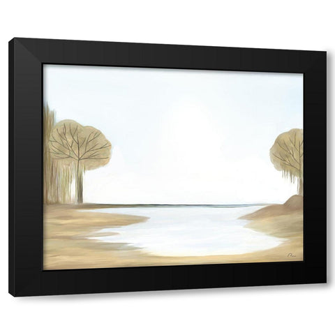 Safe Harbor Black Modern Wood Framed Art Print with Double Matting by Murdock, Ramona