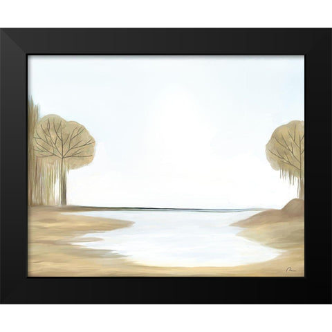 Safe Harbor Black Modern Wood Framed Art Print by Murdock, Ramona