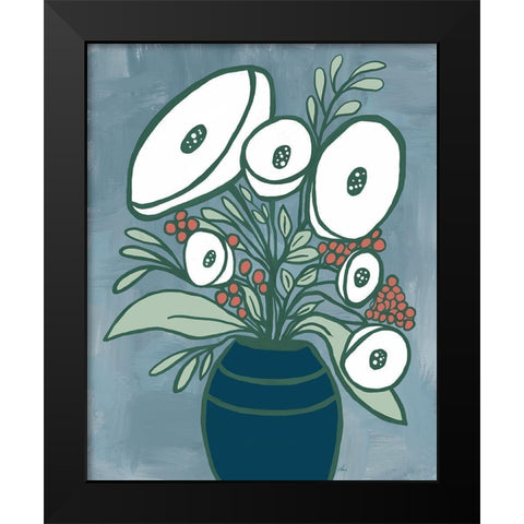 Bold Bouquet IV Black Modern Wood Framed Art Print by Murdock, Ramona