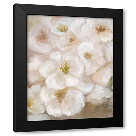 Tranquility White Black Modern Wood Framed Art Print by Murdock, Ramona