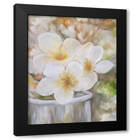 Tranquility White III Black Modern Wood Framed Art Print by Murdock, Ramona