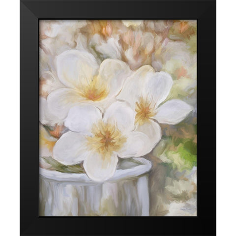 Tranquility White III Black Modern Wood Framed Art Print by Murdock, Ramona