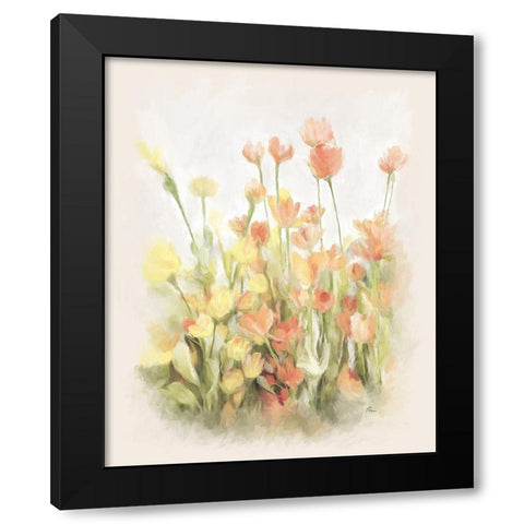 Garden Vignette Black Modern Wood Framed Art Print with Double Matting by Murdock, Ramona