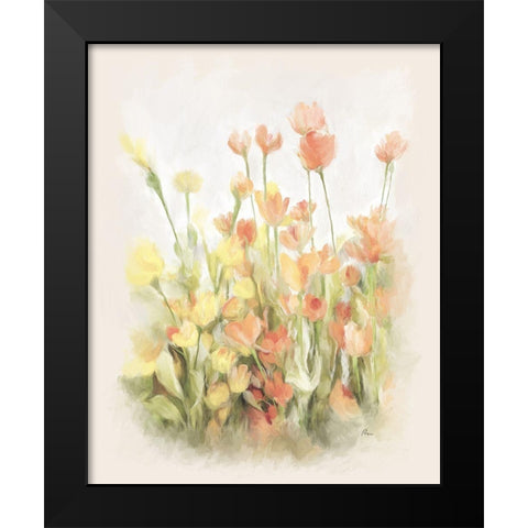 Garden Vignette Black Modern Wood Framed Art Print by Murdock, Ramona
