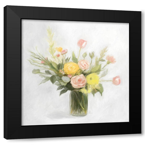 Happiness Black Modern Wood Framed Art Print with Double Matting by Murdock, Ramona